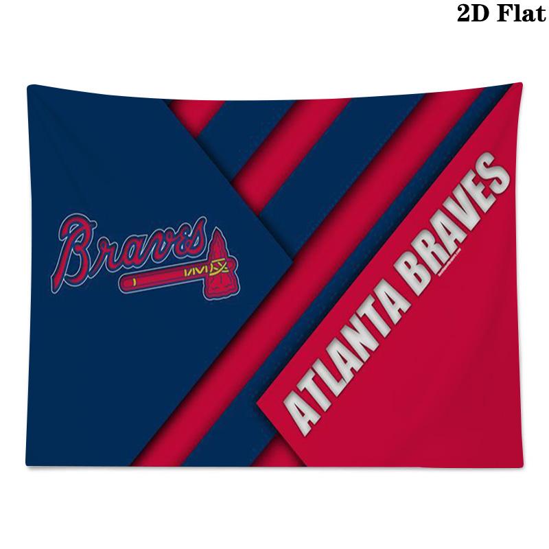 Atlanta Braves Wall Tapestry Aesthetic Wall Hanging Printed Fabric Blanket Decorative Tapestries for Bedroom Living Room Home Decor