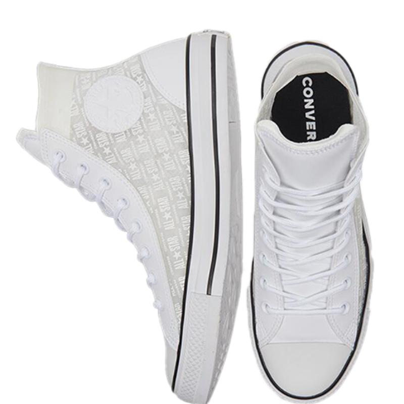 Converse Chuck Taylor All Star Трендовые Универсальные Удобные Высокие парусиновые Унисекс Белые и Черные