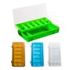 Clear Fishing Lure Box Double-layer Multi-Compartments Portable Waterproof Heavy Duty Artificial Fishing Bait Accessories Organizer
