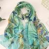 1pc Summer Shawl Breathable Plant Elegant Thin Sunscreen Scarf Versatile Daily Wear