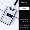 Women Men Plastic ID Credit Bank Card Holder Students Bus Card Case Lanyard Candy Colors Identity Badge Cards Cover