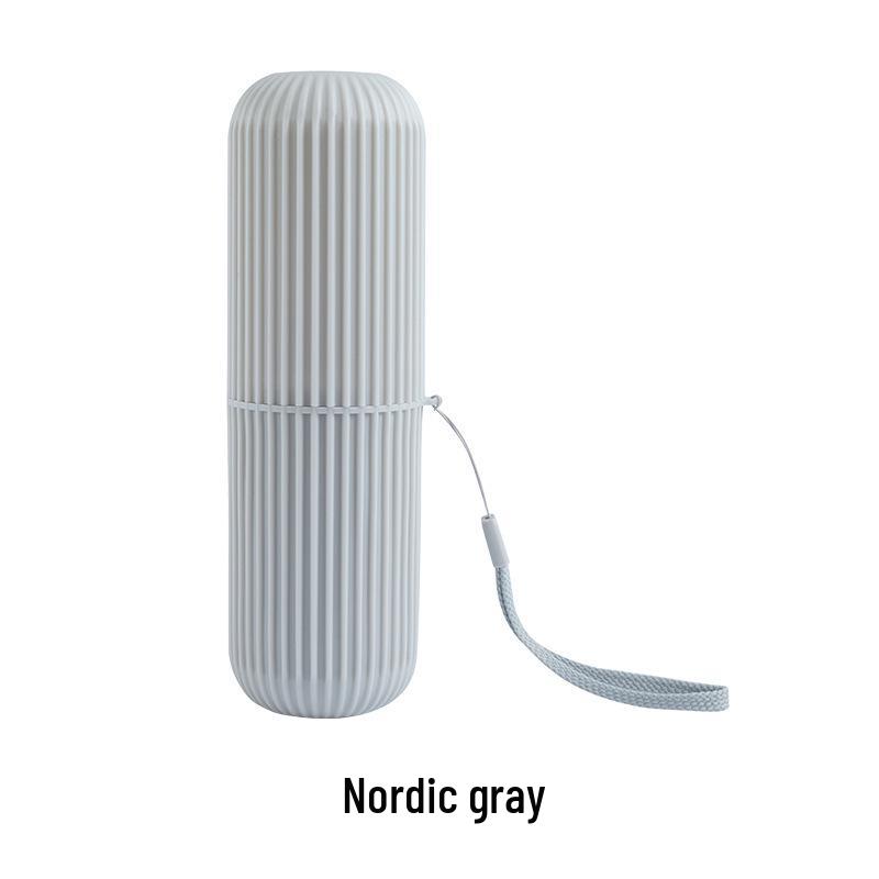 Compact Travel Toothbrush and Storage Set: Portable Cup, Toothbrush, and Toothpaste Holder