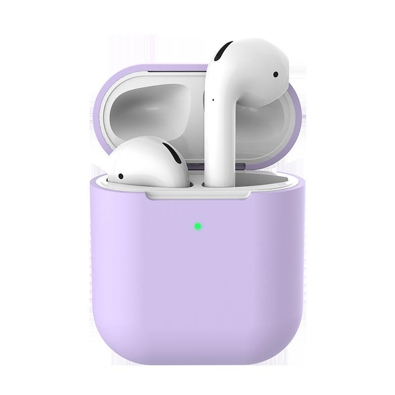 Pure Color AirPods 2 Apple Case Мягкий силиконовый защитный чехол для беспроводной Bluetooth-гарнитуры