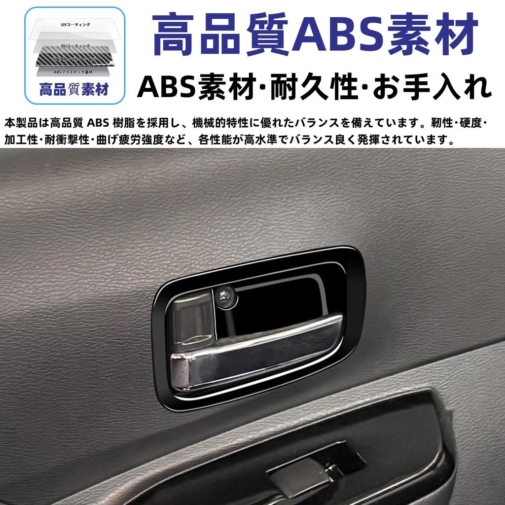 Накладки на ручки дверей салона Glealcco для New Roox серии 40 (черный)