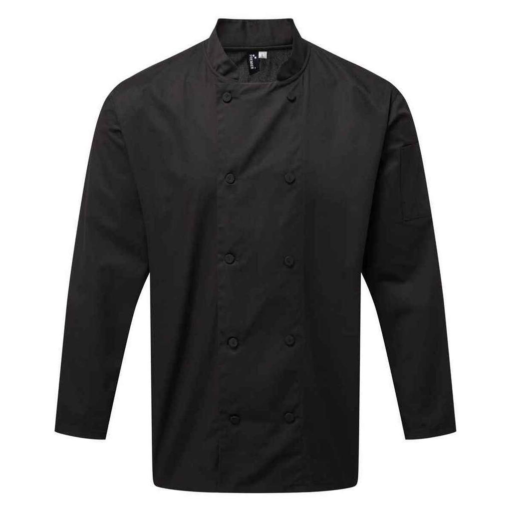 Premier Unisex Adult Coolchecker Long-Sleeved Chef Jacket