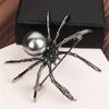 Brooch Pin Brooches Men Women Creative Black White Spider Scarf Accessories Exaggerated Party Clothes