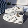Thick-soled Canvas Biscuit Shoes Women's Shoes Spring and Autumn New Muffin Versatile Sports and Leisure Little White Shoes Board Shoes