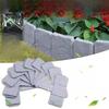 Складной пластиковый садовый забор под камень - DIY ландшафтное украшение