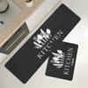 Tableware Pattern Floor Mat Dirt-resistant Doormat Kitchen Carpet Kitchen Runner Rug  Entrance