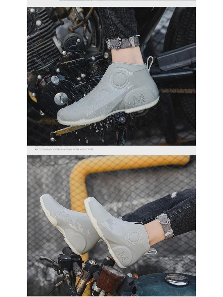 Men's Waterproof Non-Slip Fishing Boots - Durable, Thick-Soled, Warm Rain Footwear.