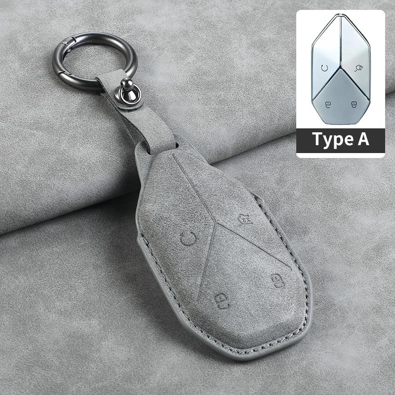 For BYD Equation Leopard 5 2025 2025 Handmade Car Smart Key Case Cover Keyless Remote Entry Fob Keychain Accessories
