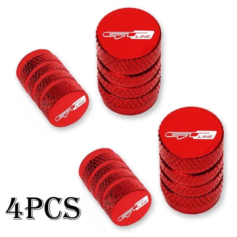 BTNPY1 For Kia GT Line Sportage Ceed Picanto K5 K4 K3 KX5 Stonic 4PCS Car Wheel Tire Valve Caps Tyre Stem Covers Airdust Waterproof