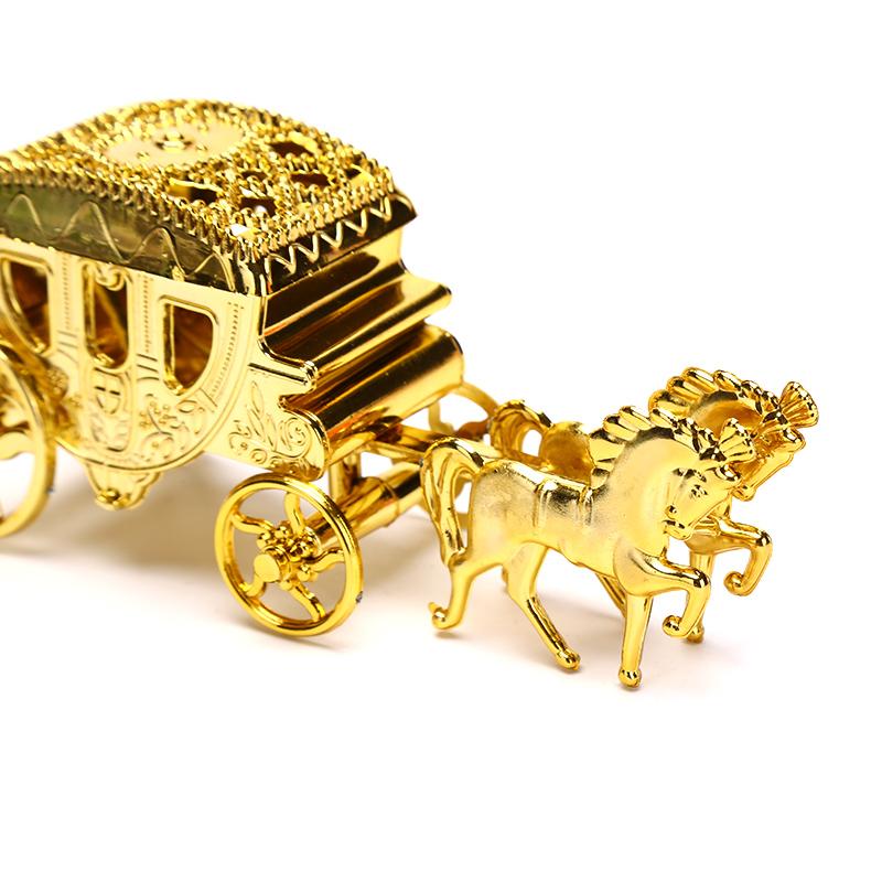 Креативная европейская королевская карета, изысканная коробка для хранения конфет, милый домашний вектор