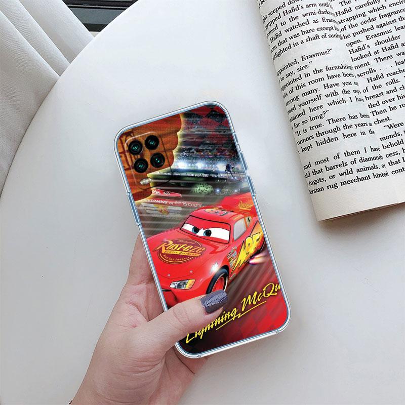Прозрачный чехол для телефона Cars Молния МакКуин для Samsung Galaxy A04 A04S A14 A23 A34 A54 M23 M33 M52 M53