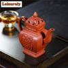 260 мл Аутентичные Исинские Чайники из Фиолетовой Глины Ручной Работы Квадратный Чайник Дворец Фонарей Сырая Руда Чжу Ни Чайник Китайский Чайный Набор Цзыша Ча