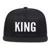 Детская бейсболка с вышивкой KING, модная солнцезащитная кепка Snapback для мальчиков и девочек, уличные спортивные кепки в стиле хип-хоп