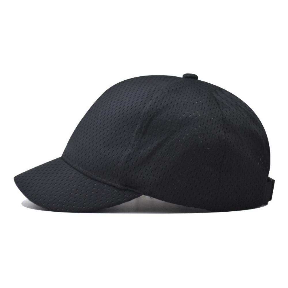 Quick Drying Mesh Cap Breathable Trucker Caps Versatile Short Brim Baseball Cap  Unisex