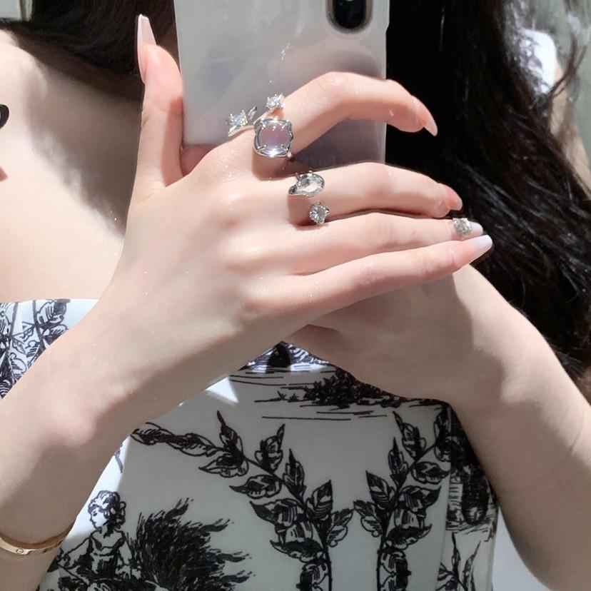 Chic Metallic Ring Featuring Star Accents And Open Adjustable Style For Women