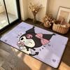 Kawaii K-Kuromi Cute Carpet Bathroom Anti-slip Mat Door Mat Home Decoration Mat Entrance Door Mat Scratch-resistant Door Mat