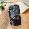Phone Case: 2D flat design suitable for iPhone 18, 17, 16, 15, 14, 13 Pro film protection case, couple style, rainy night city, Christmas and Hallowee