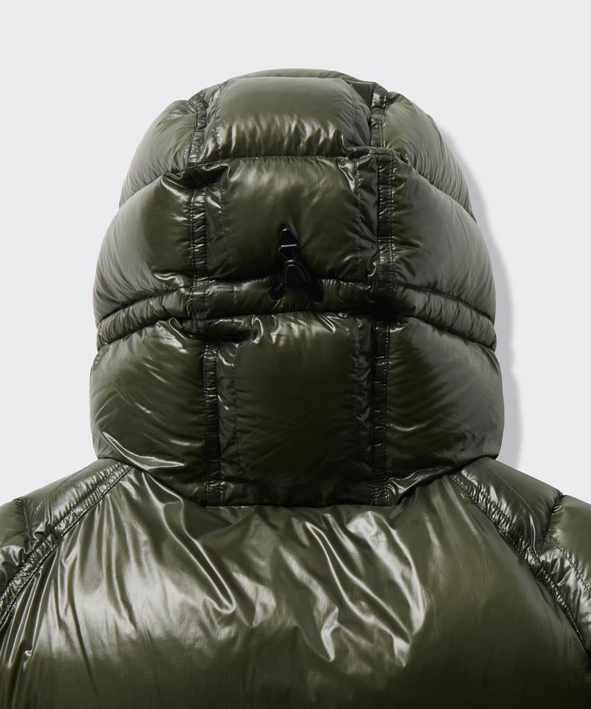 Musinsa Standard [City Leisure] Sheer Ripstop Hooded Down Short Padded Jacket [Khaki]