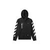 Off-White FW19 Individuality Print Hooded Zip Jacket Men Outerwear Black OMBE001E19E300051088