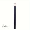 3 Pairs Creative Sugar Bean Alloy Chopsticks Portable Chopsticks Household Chopsticks Tableware