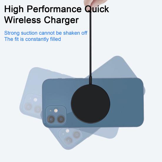 Charger Adapter 15W High Power Magnetic Fast Charging Phone Desktop Wireless Charger for iPhone 14 13 12 Pro