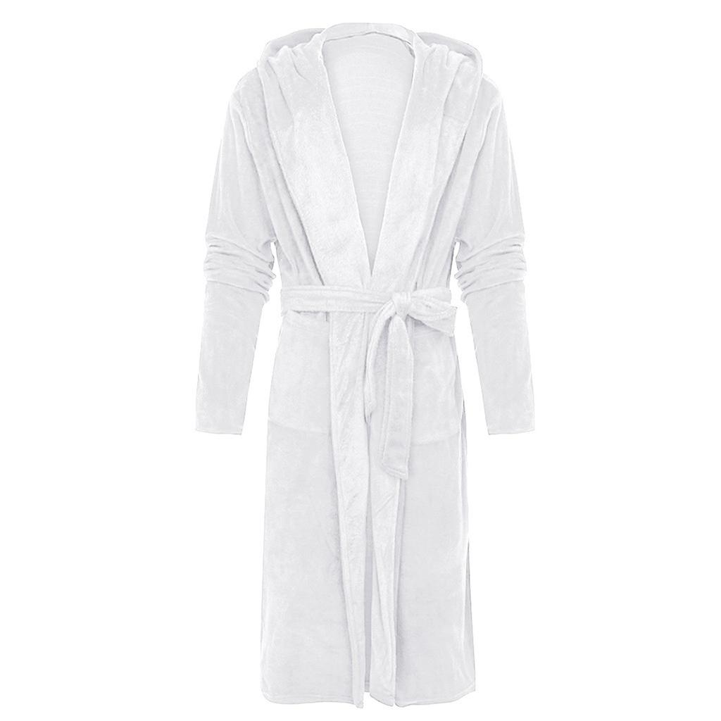 Мужская зимняя плюшевая удлиненная шаль, халат, домашняя одежда, халат с длинными рукавами, пальто