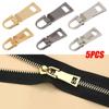 5pcs Bag Suitcase Detachable Zipper Repair Kit Metal Zipper Head Metal Zip Zipper Slider Zipper Pull