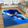 Game Anime 3D S-Sonic Cartoon Carpet Rug for Bedroom Living Room Home Sofa Decoration,Children Game Large Decor Floor Mat Gift