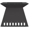 Fire Pit Black 48 x 48 x 40 cm Steel