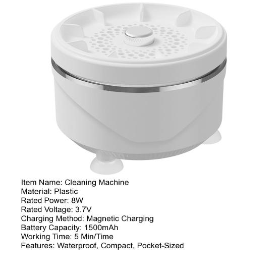 Машина для мытья фруктов и овощей Глубокая вихревая очистка Мойка фруктов Удаляет грязь Воск Пестициды Водонепроницаемый Вращающийся Очиститель овощей для домашнего использования