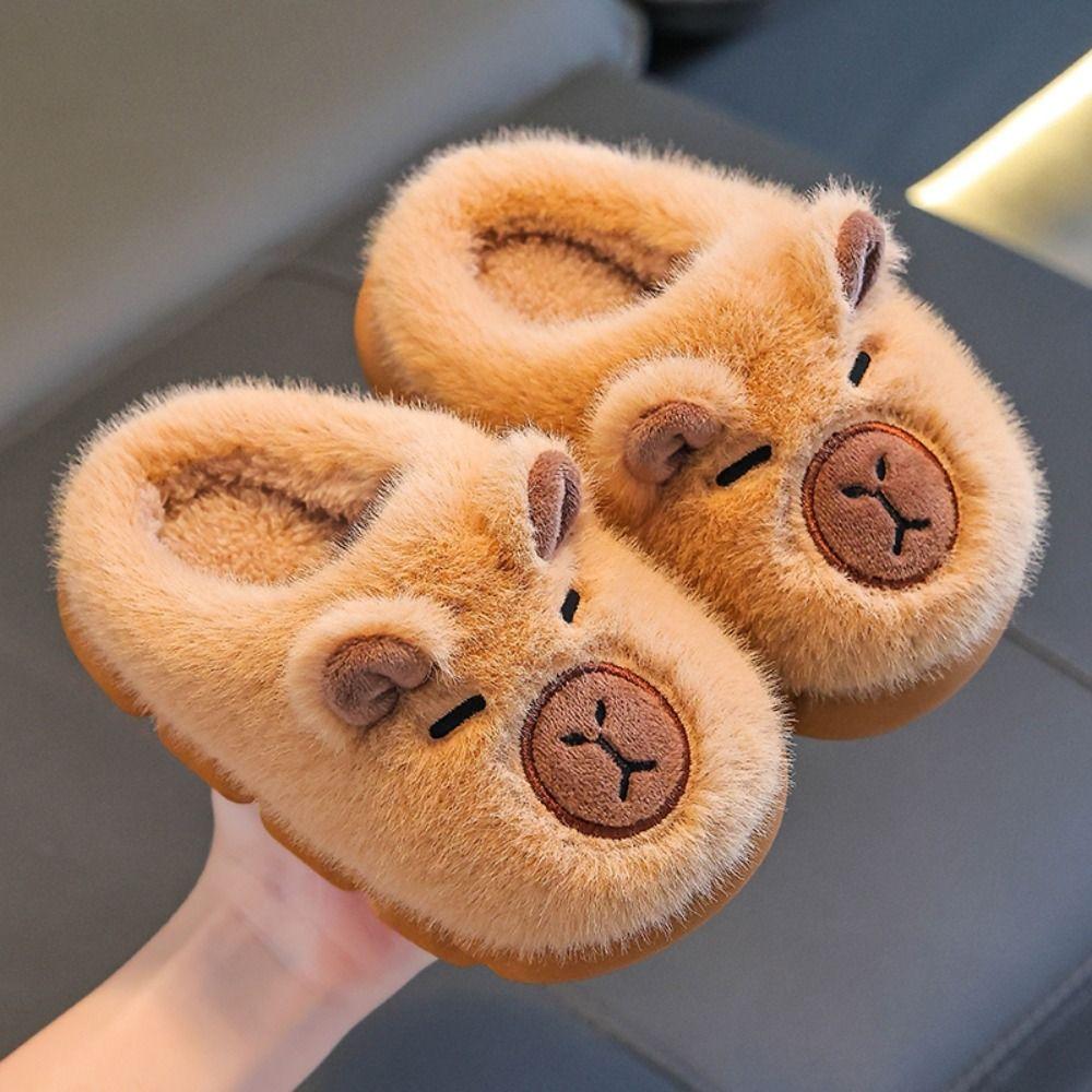 Warm Kids Slippers Soft Fluffy Slippers New Home Shoes Winter