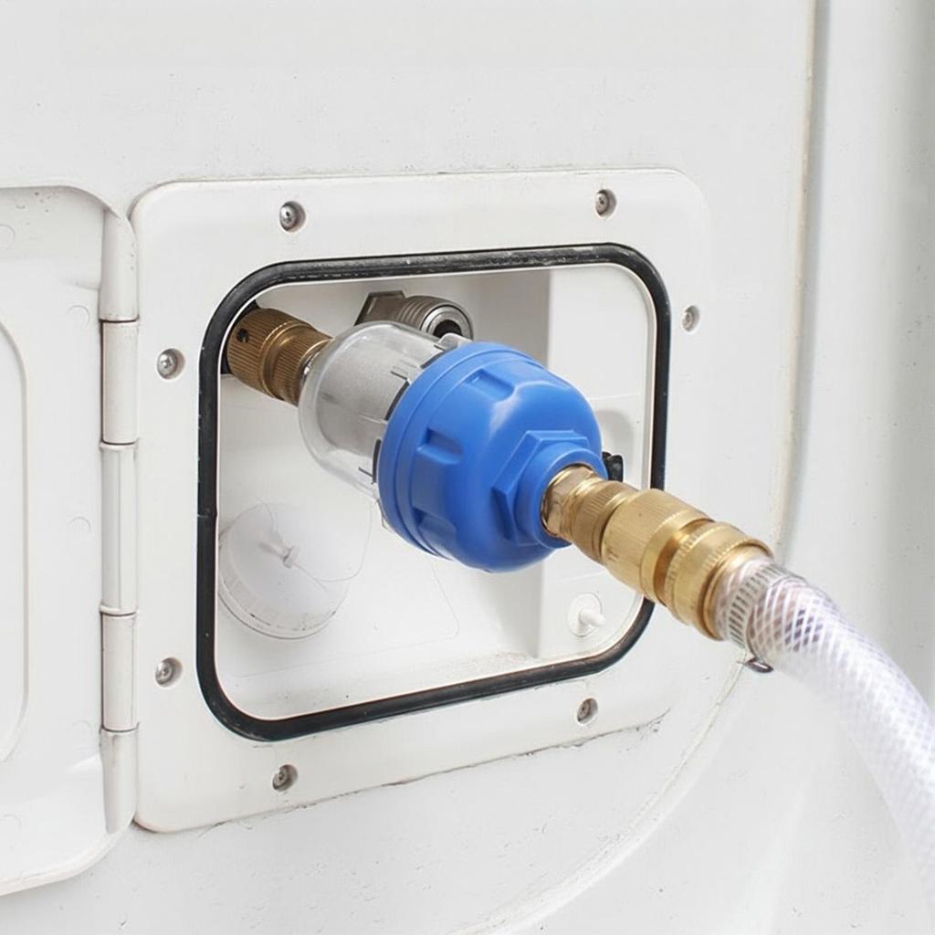 RV Water Filter Stainless Steel Faucet Purifier RV Modified Accessory Water Tank Filling Filter For Travel Trailer Caravan