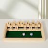 Игра Shut The Box - Деревянная игра с числовым полем и 2 кубиками, Портативная дорожная игра для семейных вечеринок для взрослых и молодежи, Стратегическая игра