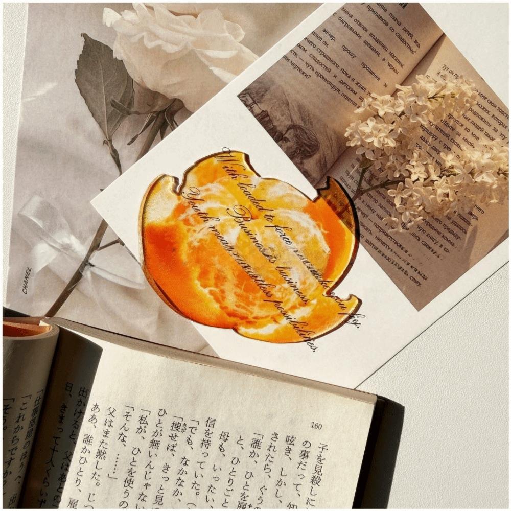Premium Feeling Reading Mark Transparent Grape Tomato Bookmarks Simulation Bookmark  Student Gift