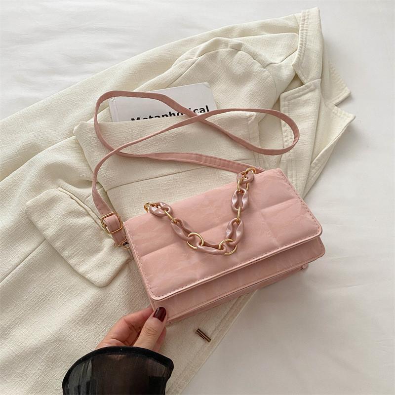 Stylish Mid-soft Pu Leather Crossbody Bag Minimalist Design For Street Fashion