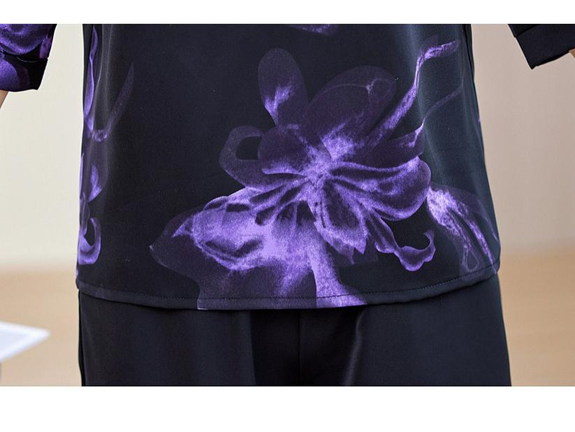 Новый шифоновый костюм мамы 2025: Комплект из двух вещей в китайском стиле, омолаживающий, для женщин среднего и пожилого возраста