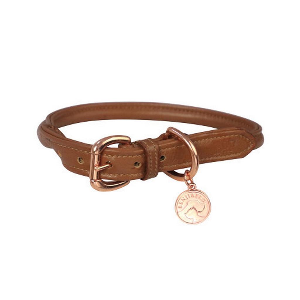 Benji & Flo Superior Leather Dog Collar