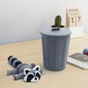 3D Printed Raccoon Figurine Movable Joints Raccoon Fidget Toy Trash Can with Articulated Raccoon Inside Desktop Decoration Ornament