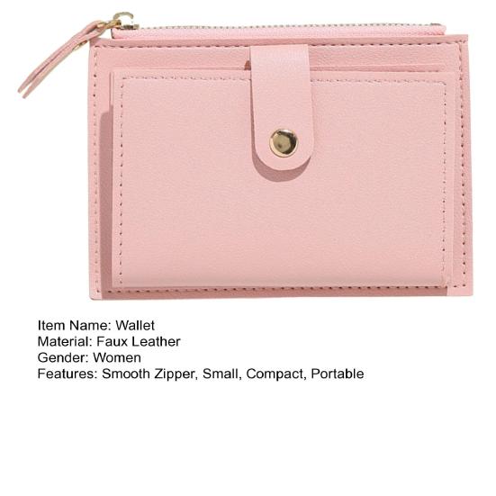 Привлекательный женский многофункциональный кошелек из искусственной кожи с пряжкой