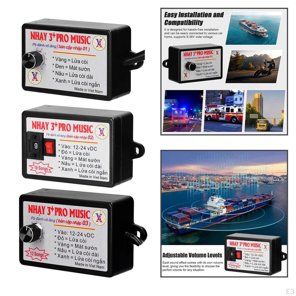 Car Horn Controller Various Sound Effects ,Volume Switching, Electric Speaker ,Sound Control