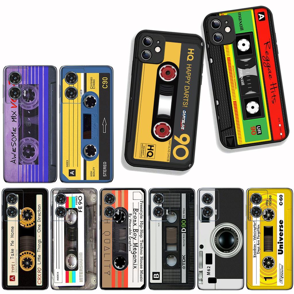 Чехол Cover для Apple iPhone 16 11 13 14 15 Pro Max 7 6 8 Plus SE2 SE3 + 16E SE 2022 Чехол Винтажная Кассета Музыкальная Лента Ретро
