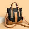 Casual Fashion Women Shoulder Bag Luxury Brands Color Blocking PU Leather Large Capacity Ma'am Handbag Retro Style Crossbody Bag