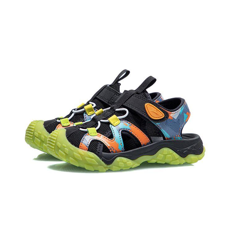 Li Ning Comfortable Kids Sandals Blue Camouflage Kids Sandals YKKR012-3