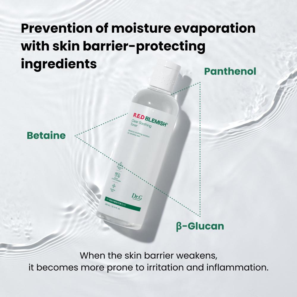 Dr.G RED Blemish Clear Успокаивающий тонер 300 мл