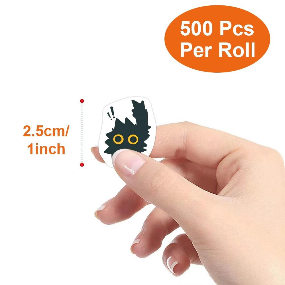 500 шт. Милые наклейки с котиками Креативные наклейки для граффити DIY Наклейка-запечатыватель для конвертов Канцелярские товары Наклейки для награждения детей TZ501