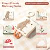 Baby Cloth Book With Bear  Goose Sensory Crinkle Activity Book With Mirror Teether And Hanging Ring Early Educational Toys