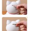 Good Symbolism New Year Saving Box Decorative Cat Ornaments Durable Cartoon Money Boxes  Kid Toy